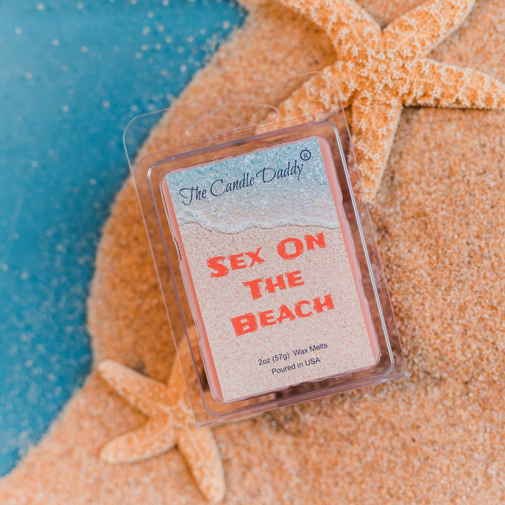 Pack - Sex On The Beach - Summer Lovin' Scented Wax Melt - 2 Ounces x 5 Packs = 10 Ounces - The Candle Daddy