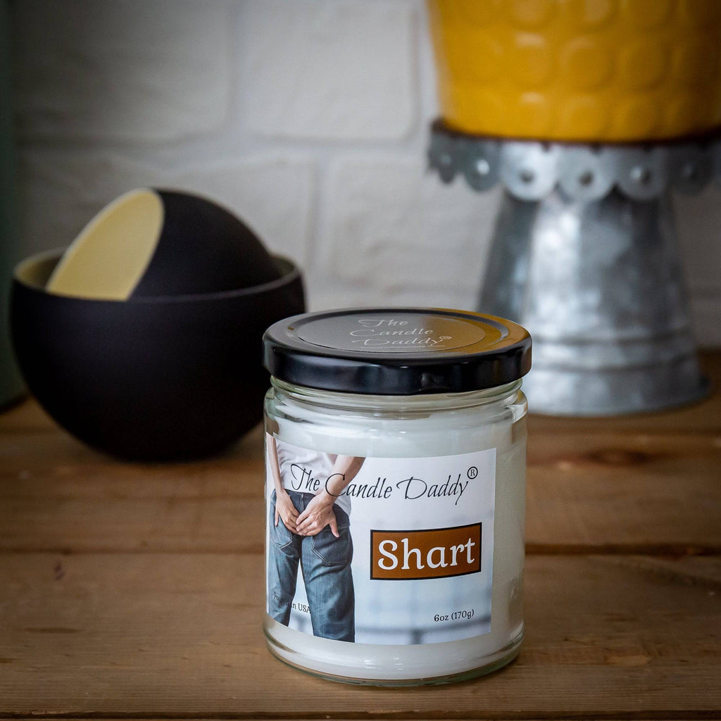 Shart - Terrible Near Shit Scented Candle- Smells Horrible- - Funny 6 oz Jar Candle- 40 hour burn time - The Candle Daddy