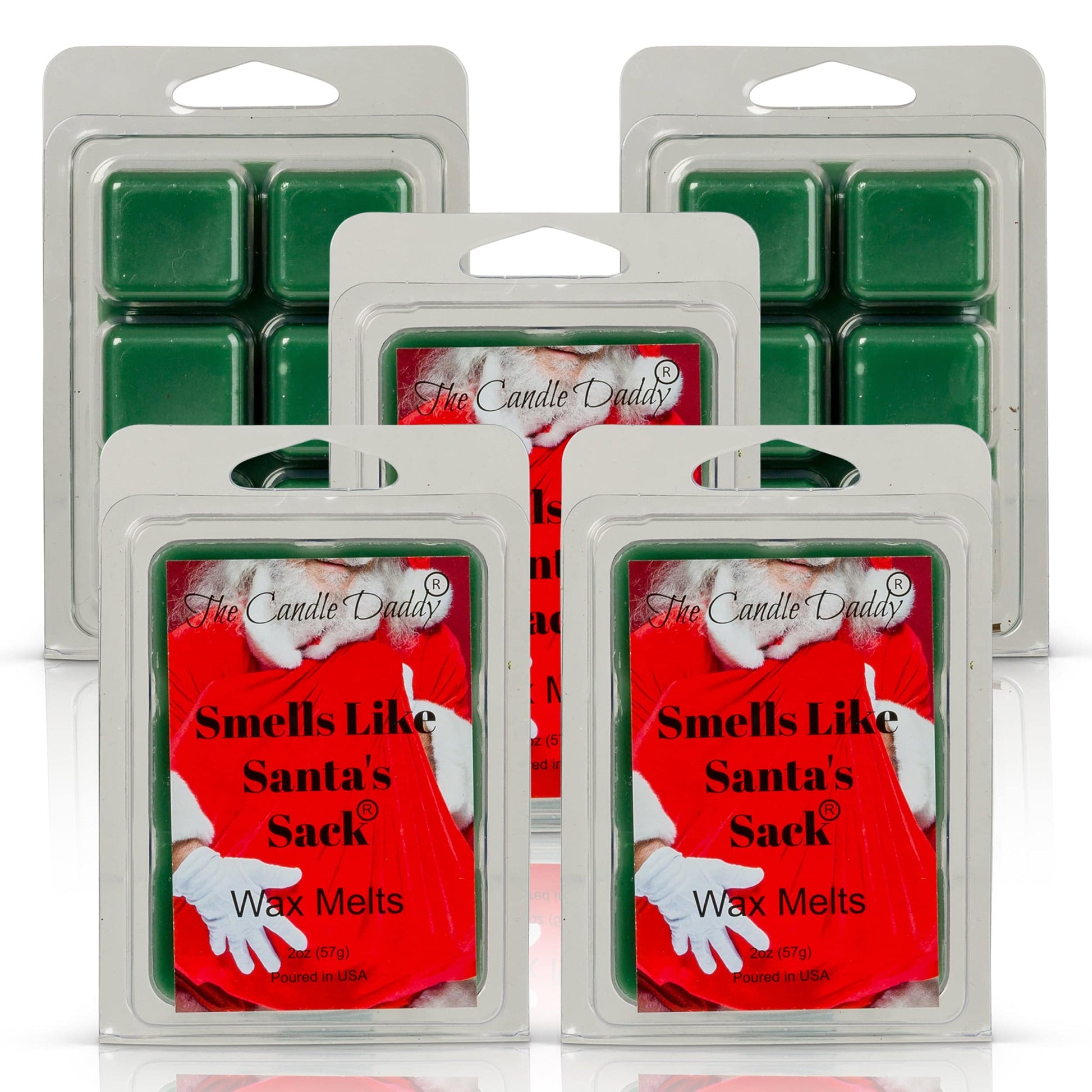 Smells Like Santa's Sack - Christmas Brown Sugar Fig Scented Wax Melt - 1 Pack - 2 Ounces - 6 Cubes - The Candle Daddy
