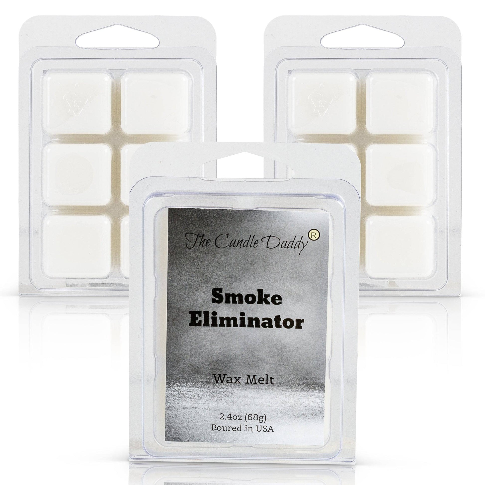 Smoke Eliminator - Enzyme-Infused Smoke Odor Eliminating Wax Melt - 1 Pack - 2 Ounces - 6 Cubes - The Candle Daddy