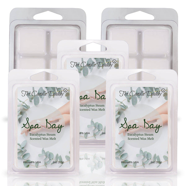 FREE SHIPPING - Spa Day - Relaxing Aroma Therapy Eucalyptus Scented Wax Melt - 1 Pack - 2 Ounces - 6 Cubes