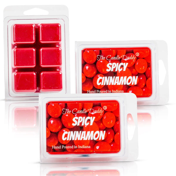 Spicy Cinnamon - Red Hot Candy Scented Wax Melt - 1 Pack - 2 Ounces - 6 Cubes - The Candle Daddy
