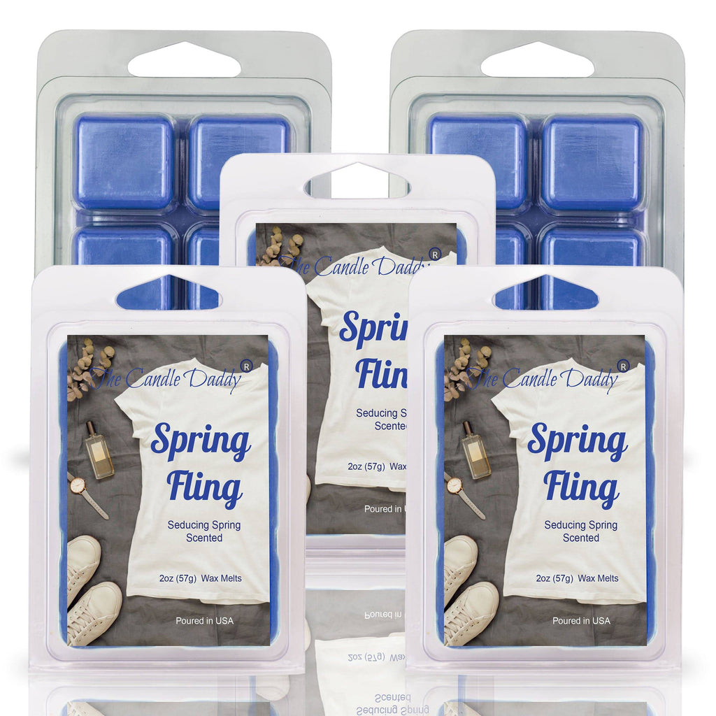 5 Pack - Spring Fling - The Seducing Smell of Spring Scented Wax Melt - 2 Ounces x 5 Packs = 10 Ounces - The Candle Daddy