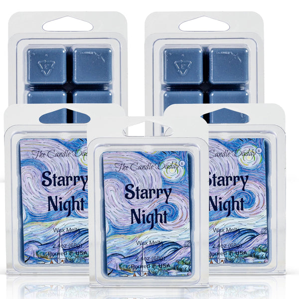 Starry Night - Best Night Ever- Scented Wax Melt Cubes - 2.4 Ounces -6 Cubes 1 Pack - The Candle Daddy