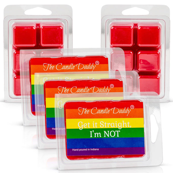 5 Pack - Get it Straight, I'm Not - Fresh Watermelon Scented Wax Melt - 2 Ounces x 5 Packs = 10 Ounces - The Candle Daddy