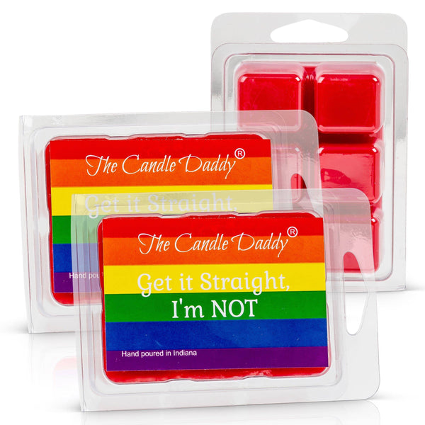 Get it Straight, I'm Not - Fresh Watermelon Scented Wax Melt - 1 Pack - 2 Ounces - 6 Cubes - The Candle Daddy