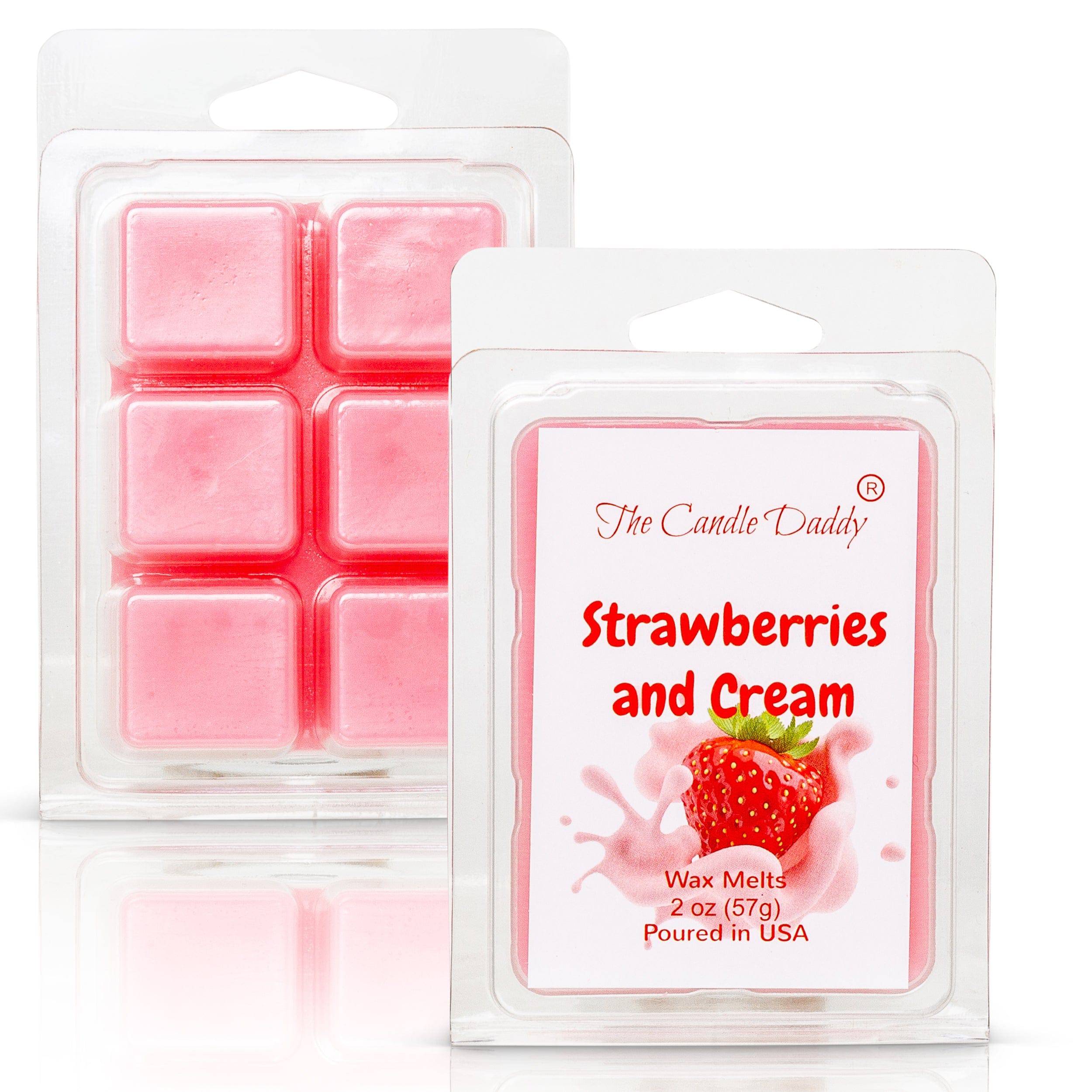 Strawberry Ice Cream Wax Melts, Highly Scented, Embeds, Fake Food, 8 Pa