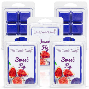 5 Pack - Sweet Fig Scented Melt- Maximum Scent Wax Cubes/Melts - 2 Ounces x 5 Packs = 10 Ounces - The Candle Daddy