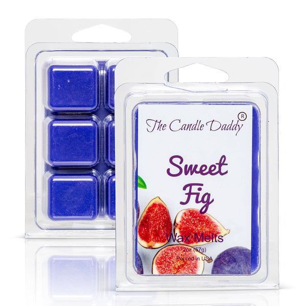 Sweet Fig Scented Melt- Maximum Scent Wax Cubes/Melts- 1 Pack -2 Ounces- 6 Cubes - The Candle Daddy