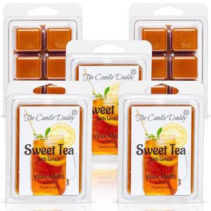 5 Pack - Sweet Tea - Fresh Brewed Southern Sweet Tea Scented Melt- Maximum Scent Wax Cubes/Melts - 2 Ounces x 5 Packs = 10 Ounces - The Candle Daddy