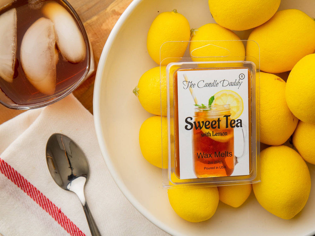 Sweet Tea - Fresh Brewed Southern Sweet Tea Scented Melt- Maximum Scent Wax Cubes/Melts- 1 Pack -2 Ounces- 6 Cubes - The Candle Daddy