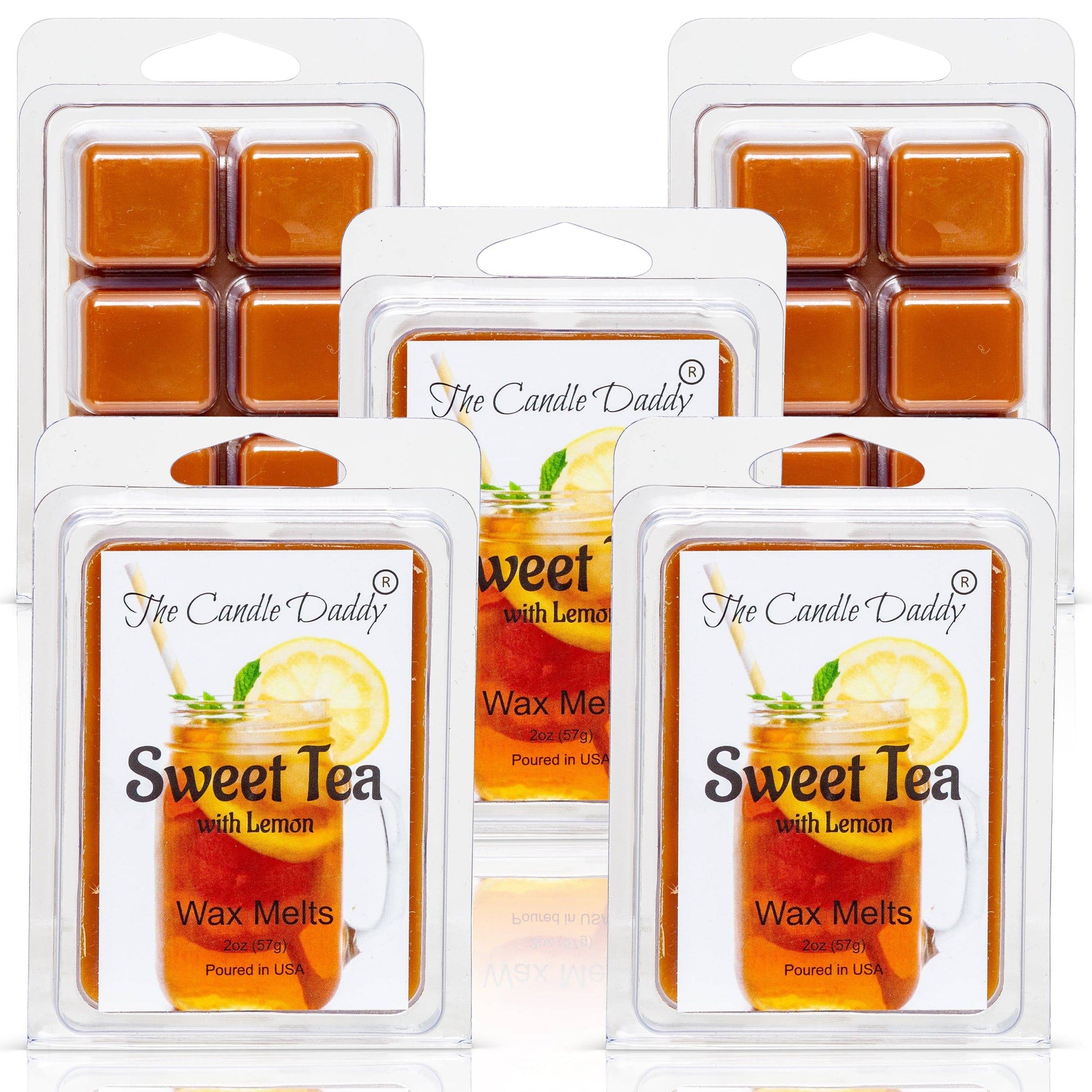 Sweet Tea - Fresh Brewed Southern Sweet Tea Scented Melt- Maximum Scent Wax Cubes/Melts- 1 Pack -2 Ounces- 6 Cubes - The Candle Daddy