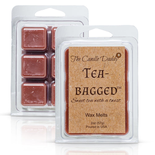 Tea-Bagged - Sweet Tea With A Twist Scented Melt- Maximum Scent Wax Cubes/Melts- 1 Pack -2 Ounces- 6 Cubes - Blowout