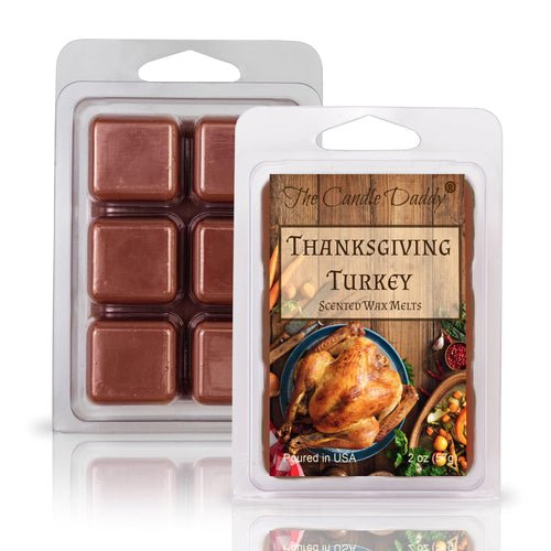 Thanksgiving Turkey - Thanksgiving Turkey Sage Scented Wax Melt - 1 Pack - 2 Ounces - 6 Cubes - Blowout