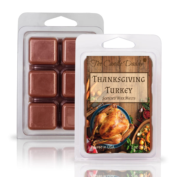 FREE SHIPPING - Thanksgiving Turkey - Thanksgiving Turkey Sage Scented Wax Melt - 1 Pack - 2 Ounces - 6 Cubes