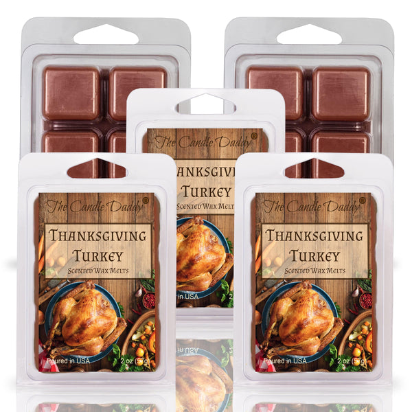 Thanksgiving Turkey - Thanksgiving Turkey Sage Scented Wax Melt - 1 Pack - 2 Ounces - 6 Cubes - The Candle Daddy