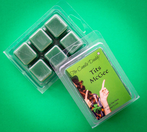 5 Pack - Tits McGee - St. Patrick's Day Edition - Irish Apple Ale Scented Melt - Maximum Scent Wax Cubes/Melts - 2 Ounces x 5 Packs = 10 Ounces - The Candle Daddy