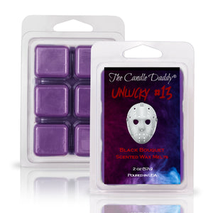 Unlucky #13 - Black Bouquet Scented Horror Movie Wax Melt - 1 Pack - 2 Ounces - 6 Cubes - The Candle Daddy