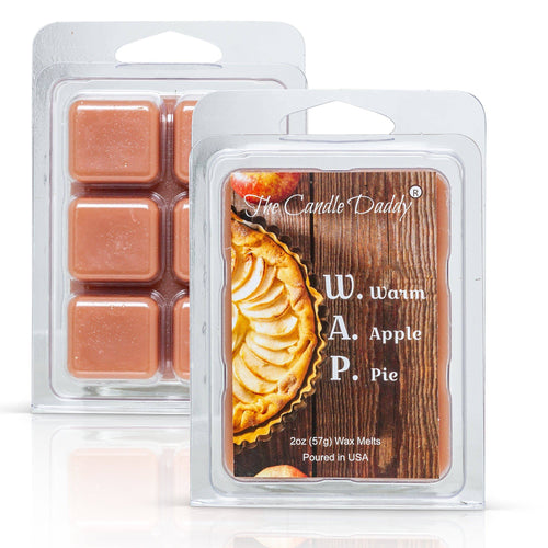 W.A.P.  - Warm Apple Pie Scented Melt- Maximum Scent Wax Cubes/Melts- 1 Pack -2 Ounces- 6 Cubes WAP - Blowout