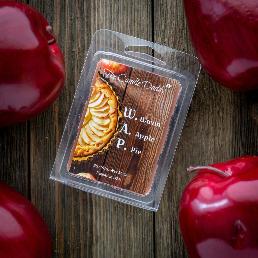 W.A.P.  - Warm Apple Pie Scented Melt- Maximum Scent Wax Cubes/Melts- 1 Pack -2 Ounces- 6 Cubes WAP - The Candle Daddy
