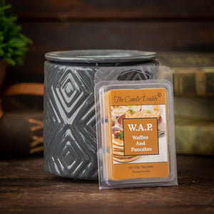 5 Pack - W.A.P. - Waffles and Pancakes - Waffles and Pancakes with Syrup and Butter Scented Melt - Maximum Scent Wax Cubes/Melts - 2 Ounces x 5 Packs = 10 Ounces - The Candle Daddy