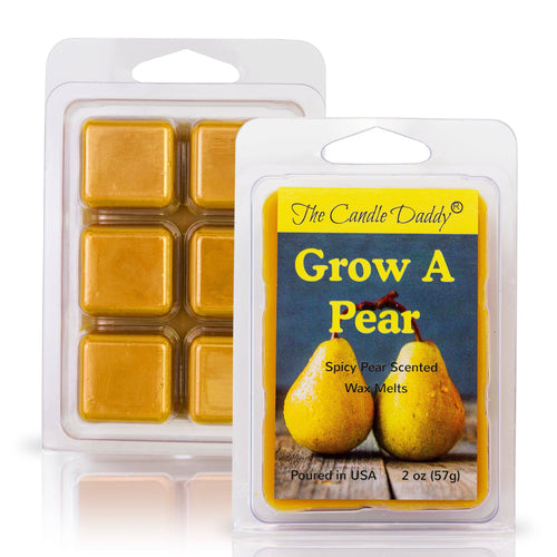 Grow A Pear - Spice Pear Scented Wax Melt - 1 Pack - 2 Ounces - 6 Cubes - Blowout