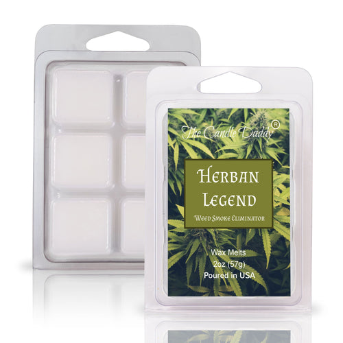 Herban Legend - Weed Smoke Eliminator Wax Melt - 1 Pack - 2 Ounces - 6 Cubes - Blowout
