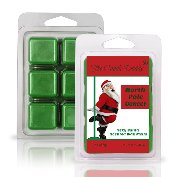 North Pole Dancer - Sexy Santa Scented Wax Melt - 1 Pack - 2 Ounces - 6 Cubes - Christmas - The Candle Daddy
