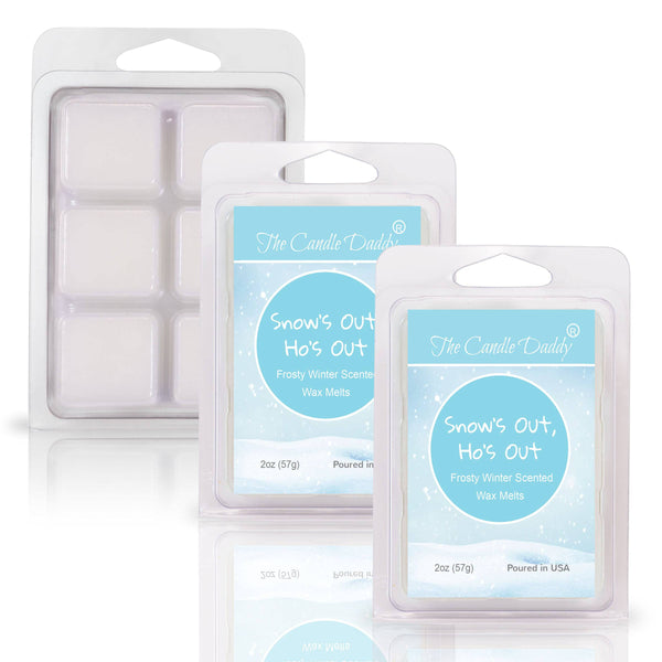 Snow's Out, Ho's Out - Frosty Winter Scented Wax Melt - 1 Pack - 2 Ounces - 6 Cubes - Christmas - The Candle Daddy