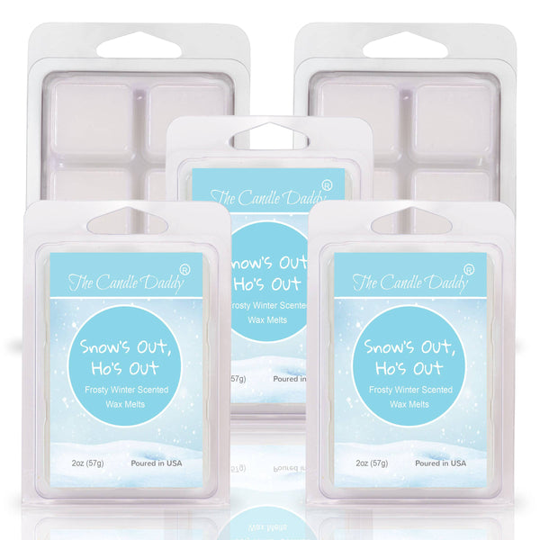 Snow's Out, Ho's Out - Frosty Winter Scented Wax Melt - 1 Pack - 2 Ounces - 6 Cubes - Christmas - The Candle Daddy