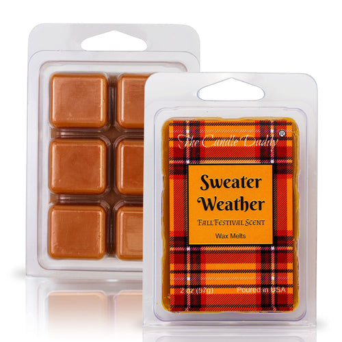Sweater Weather - Fall Festival Scented Wax Melt - 1 Pack - 2 Ounces - 6 Cubes - Blowout