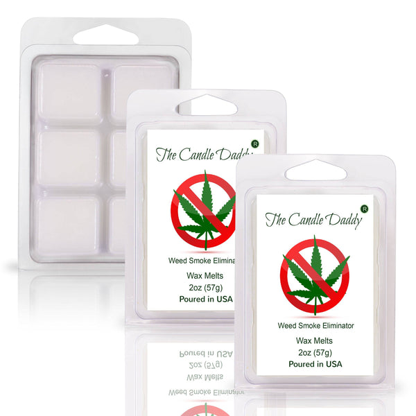 Weed Be Gone - Weed Smoke Eliminating Wax Melt - 1 Pack - 2 Ounces - 6 Cubes - Infused with Smoke Eliminating Enzymes - The Candle Daddy