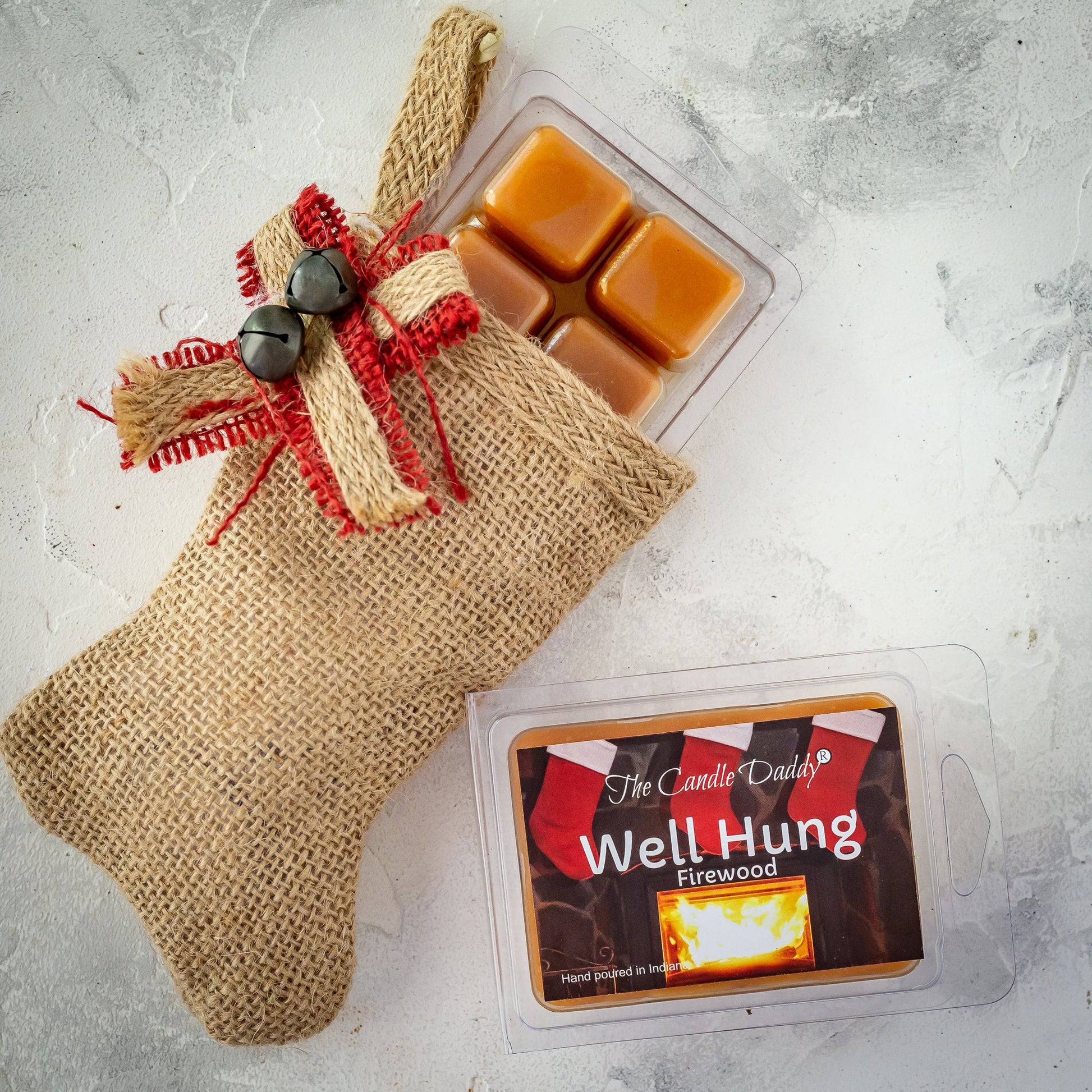 Well Hung - Fireplace Scented Wax Melt Cubes - 1 Pack - 2 Ounces - 6 Cubes - The Candle Daddy