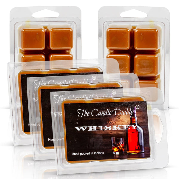5 Pack - Whiskey Bourbon Wax Melt Cubes - 2 Oz x 5 Packs = 10 Ounces - The Candle Daddy