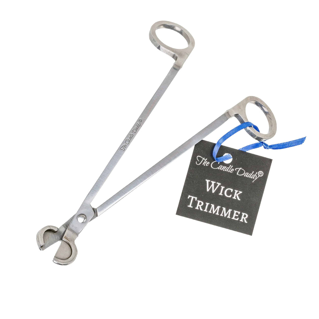 Wick Trimmer Engraved - The Candle Daddy - Stainless Steel - Silver - The Candle Daddy