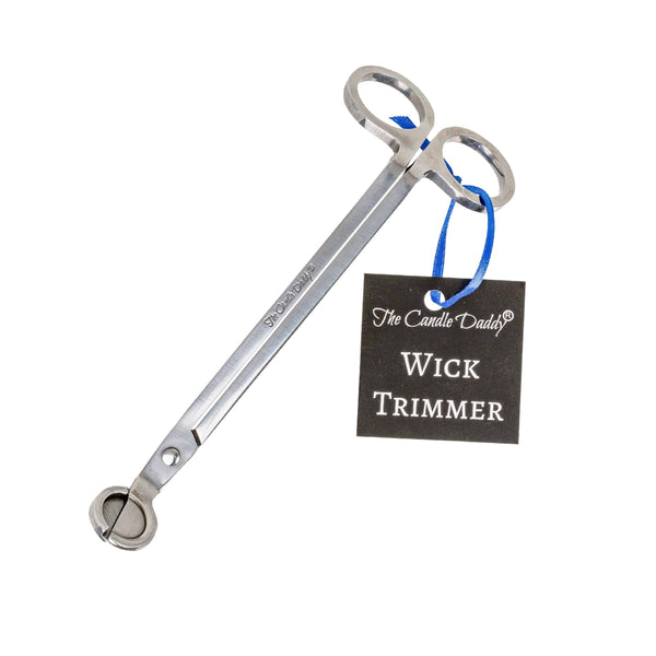 Wick Trimmer Engraved - The Candle Daddy - Stainless Steel - Silver - The Candle Daddy