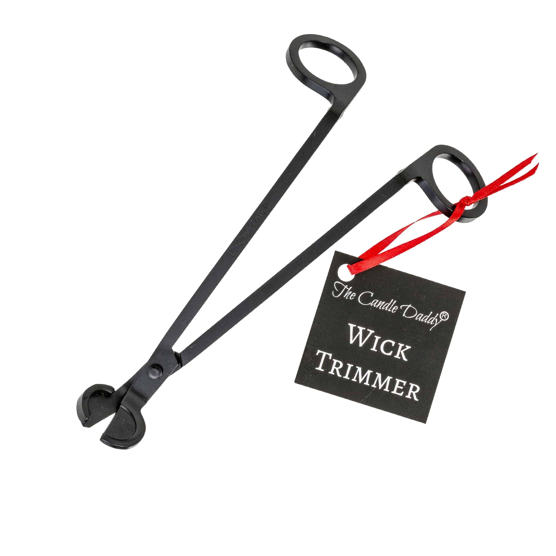 Wick Trimmer Engraved - The Candle Daddy - Matte Black - The Candle Daddy