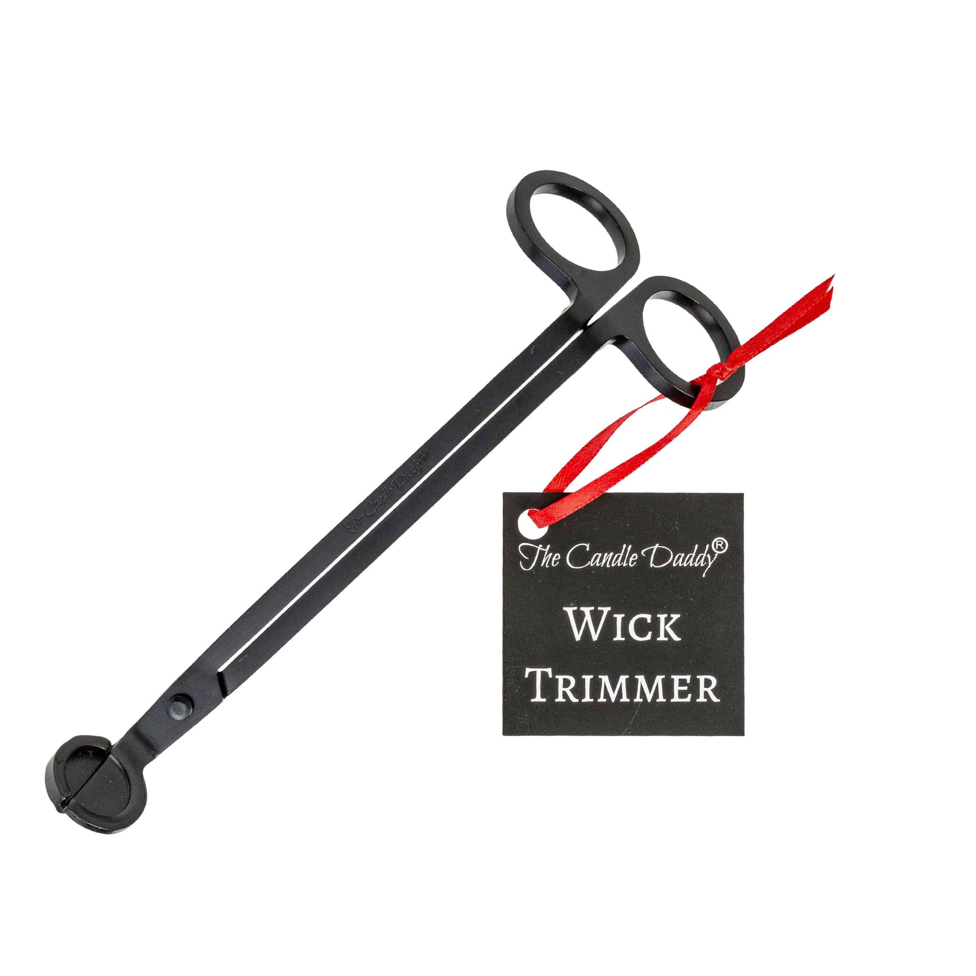 Wick Trimmer Engraved - The Candle Daddy - Matte Black - The Candle Daddy