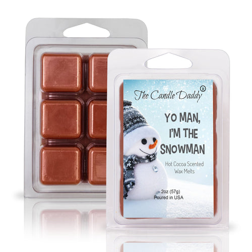 Yo Man, I'm the Snowman - Winter Hot Cocoa Scented Wax Melt - 1 Pack - 2 Ounces - 6 Cubes - Blowout