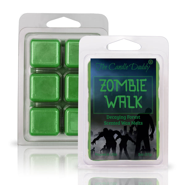 Zombie Walk - Decaying Forest Halloween Scented Wax Melt - 1 Pack - 2 Ounces - 6 Cubes - The Candle Daddy