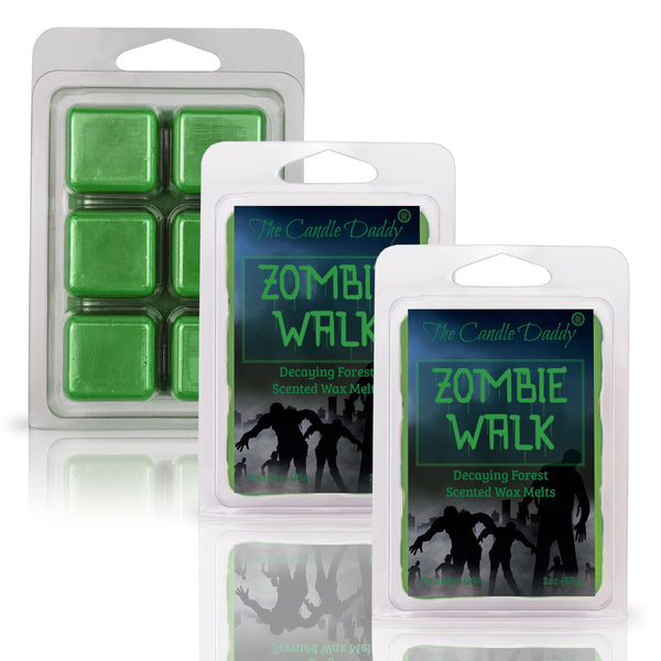 FREE SHIPPING - Zombie Walk - Decaying Forest Halloween Scented Wax Melt - 1 Pack - 2 Ounces - 6 Cubes