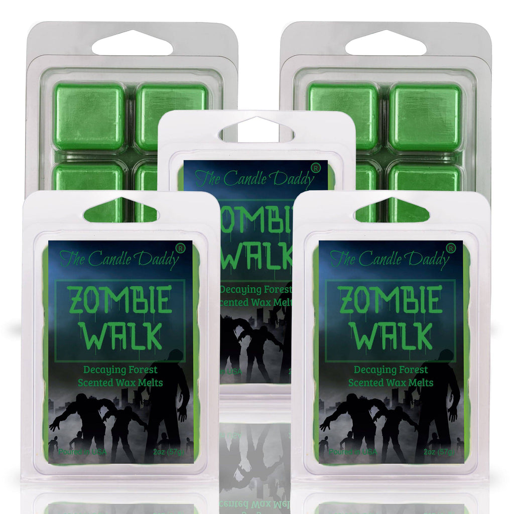 Zombie Walk - Decaying Forest Halloween Scented Wax Melt - 1 Pack - 2 Ounces - 6 Cubes - The Candle Daddy