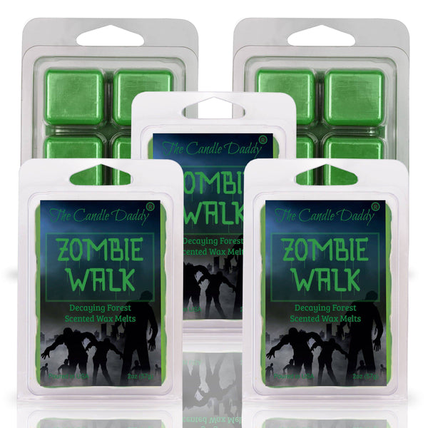 FREE SHIPPING - Zombie Walk - Decaying Forest Halloween Scented Wax Melt - 1 Pack - 2 Ounces - 6 Cubes