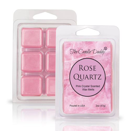 Rose Quartz - Pink Crystal Scented Wax Melt - 1 Pack - 2 Ounces - 6 Cubes - Blowout