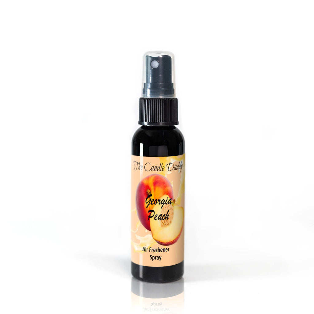 3 Pack - Georgia Peach Spray - Fresh Peach Scented - Room/Car Air Freshener Spray – (3) 2 Ounce Spray Bottles - The Candle Daddy