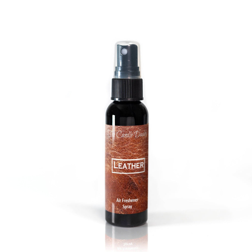 3 Pack - Leather Spray - Leather Scented - Room/Car Air Freshener Spray – (3) 2 Ounce Spray Bottles - The Candle Daddy