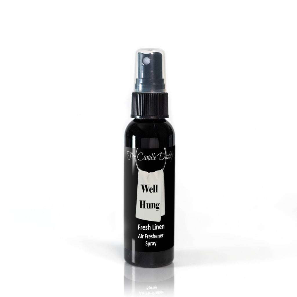 3 Pack - Well Hung Spray - Fresh Linen Scented - Room/Car Air Freshener Spray – (3) 2 Ounce Spray Bottles - The Candle Daddy