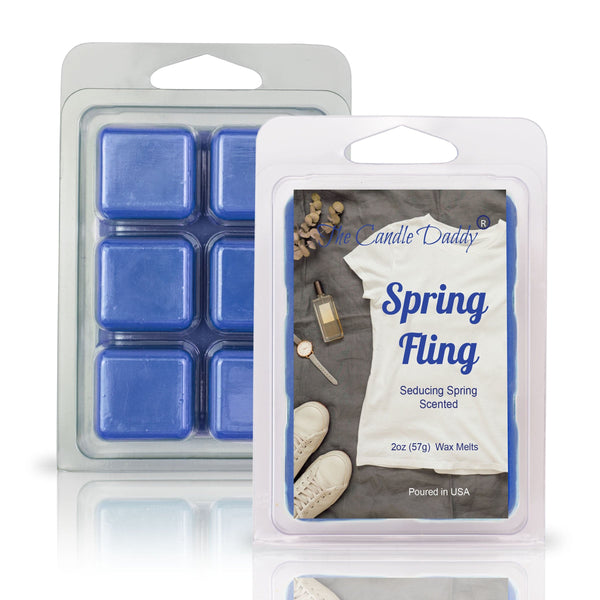 Spring Fling - The Seducing Smell of Spring Scented Wax Melt - 1 Pack - 2 Ounces - 6 Cubes - The Candle Daddy