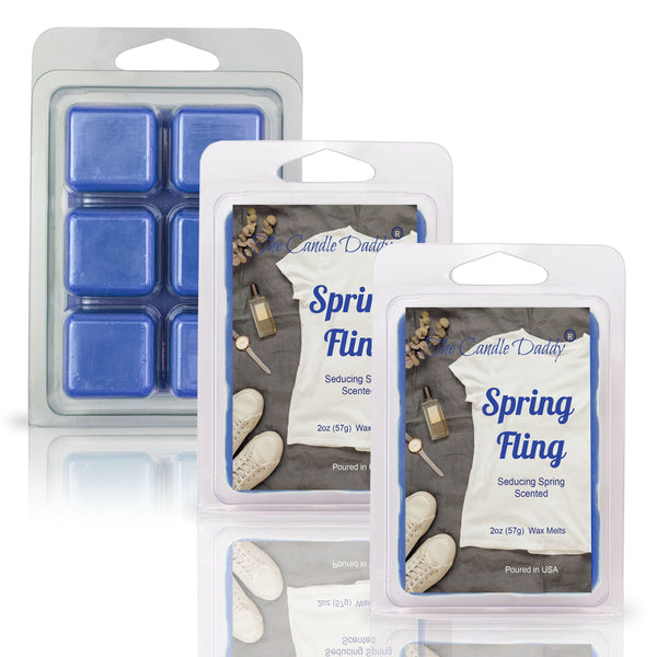 Spring Fling - The Seducing Smell of Spring Scented Wax Melt - 1 Pack - 2 Ounces - 6 Cubes - The Candle Daddy