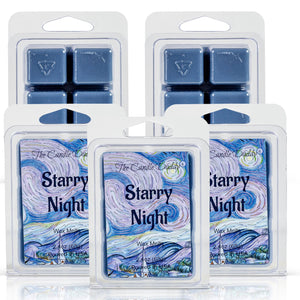 5 Pack - Starry Night - Best Night Ever Scented Wax Melt Cubes - 2 Oz x 5 Packs = 10 Ounces - The Candle Daddy